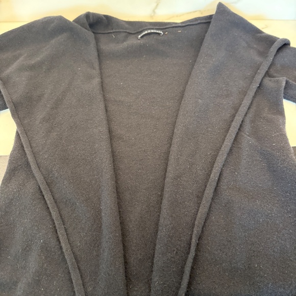 ALICE & OLIVIA BLACK CASHMERE BELTED SWEATER/JACKET/WRAP - Picture 8 of 10